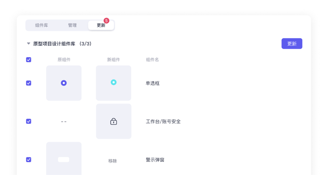组件库更新